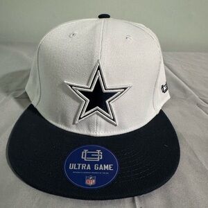 NFL White and Black Cowboys Cap